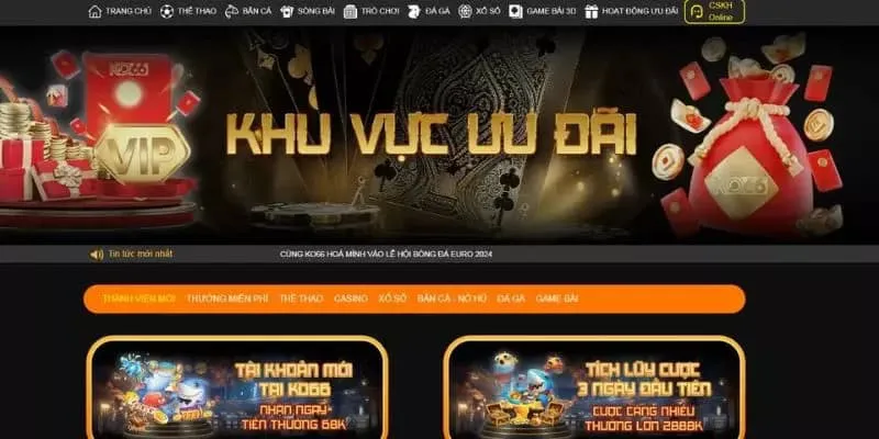 Chương trình khuyến mãi KO66 đặc sắc